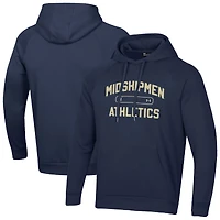 Men's Under Armour Navy Midshipmen 2025 Sideline Rival Fleece Hoodie