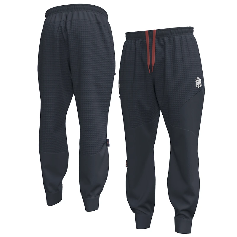 Pantalon de jogging en polaire Under Armour Navy Midshipmen pour homme, collection Sideline, commémorant le 250e anniversaire l'uniforme.