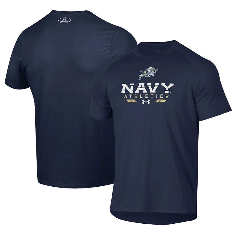 Men's Under Armour  Navy Midshipmen Athletics Tech T-Shirt