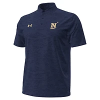 Men's Under Armour Navy Midshipmen Drive Camo Jacquard Polo