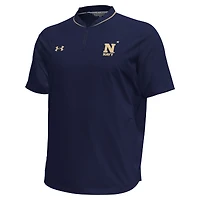 Men's Under Armour Navy Midshipmen Motivate Quarter-Zip Top