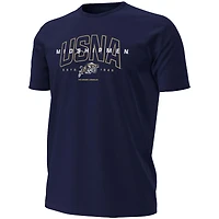 Men's Under Armour Navy Midshipmen Overlay Performance T-Shirt