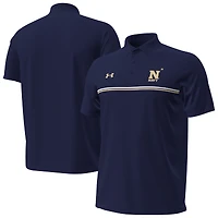 Men's Under Armour Navy Midshipmen Performance Drive Chest Stripe Polo