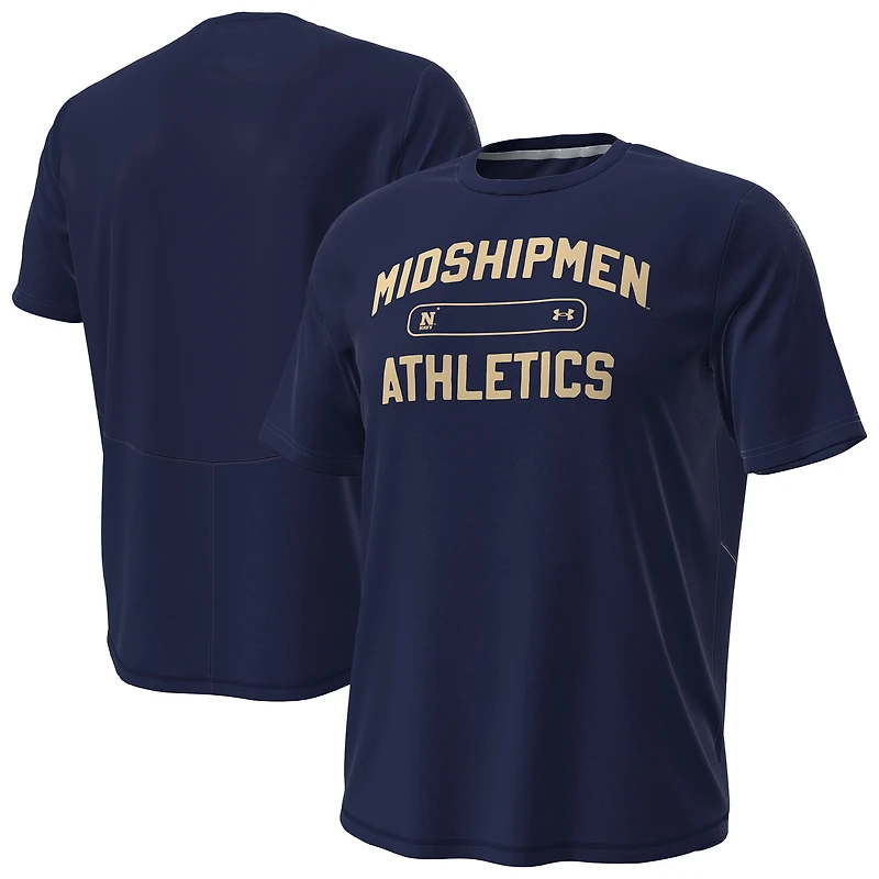 Men's Under Armour Navy Midshipmen Sideline Knockout T-Shirt