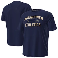 T-shirt Under Armour Navy Midshipmen Sideline Knockout pour homme