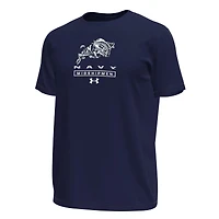 Men's Under Armour Navy Midshipmen Stack Stretch Performance T-Shirt