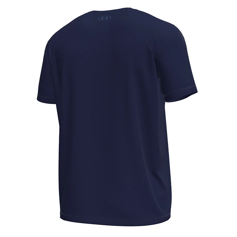 Men's Under Armour Navy Midshipmen Stack Stretch Performance T-Shirt