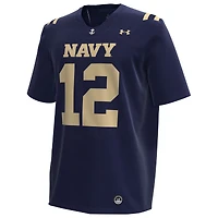 Men's Under Armour #12 Navy Midshipmen Replica Football Jersey