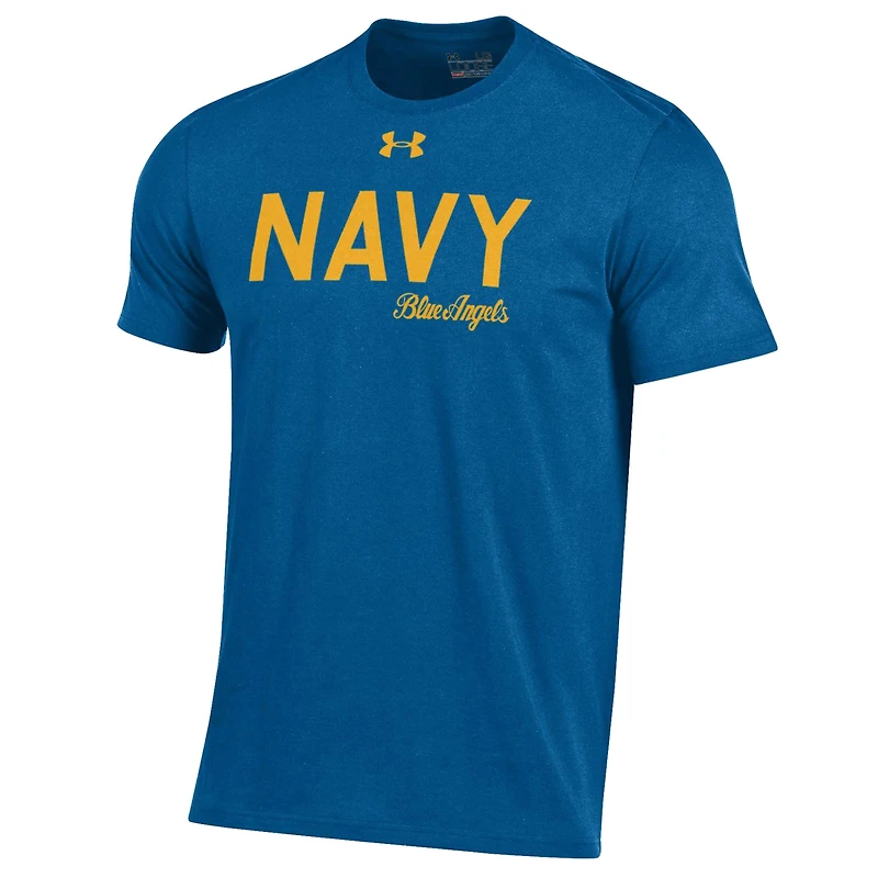 T-shirt Under Armour Royal Navy Midshipmen Blue Angels pour hommes