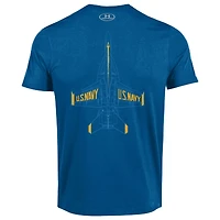 Men's Under Armour Royal Navy Midshipmen Blue Angels T-Shirt