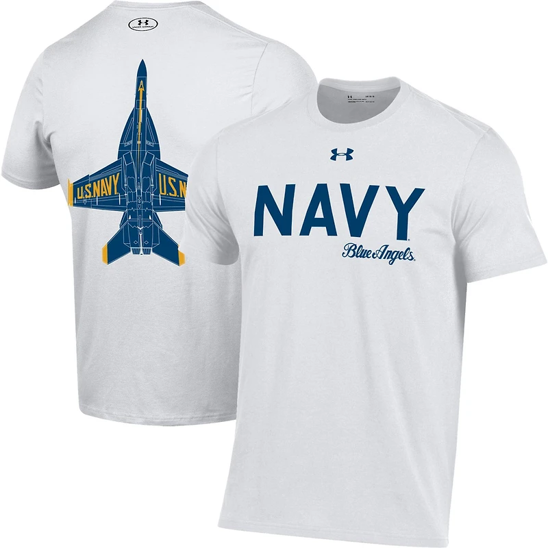 Men's Under Armour Royal Navy Midshipmen Blue Angels T-Shirt