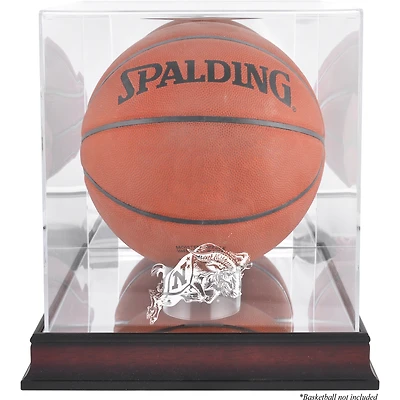 Vitrine de basket-ball en acajou avec finition antique et miroir pour aspirants de marine