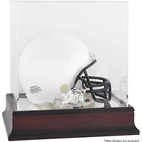 Navy Midshipmen Mahogany Logo Mini Helmet Display Case with Mirror Back