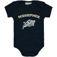 Newborn & Infant Navy Midshipmen Arch Logo Bodysuit