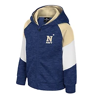 Sweat à capuche entièrement zippé Spirit Hollow pour enfant Colosseum Navy Midshipmen