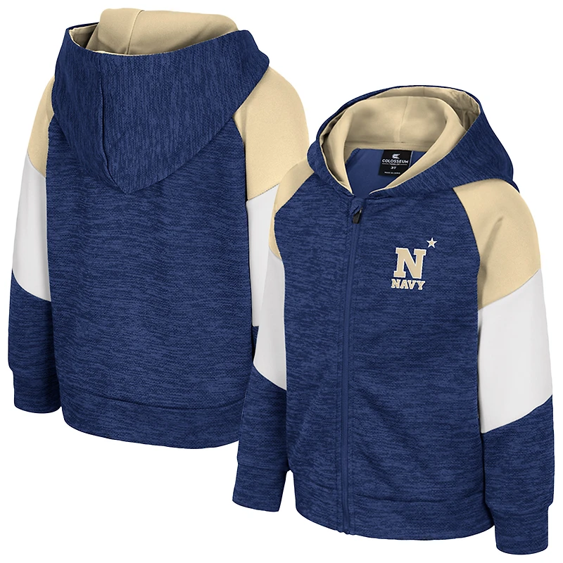 Toddler Colosseum Navy Midshipmen Spirit Hollow Full-Zip Hoodie