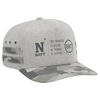 Unisex Colosseum  Gray Navy Midshipmen OHT Squad Podium Adjustable Hat