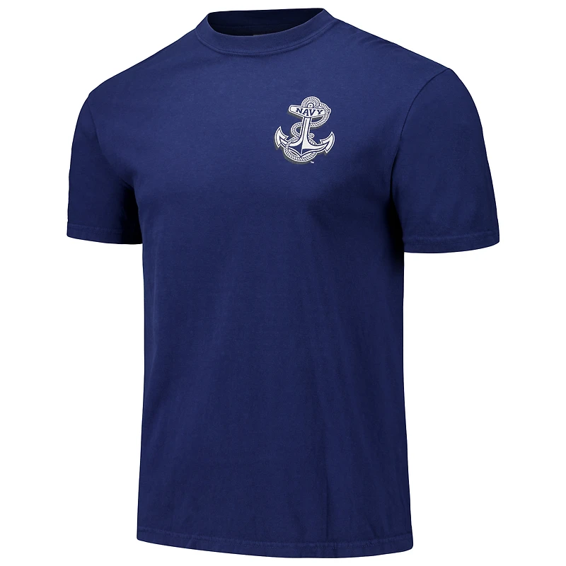 T-shirt unisexe avec phrases de drapeaux nautiques hyper locaux, aspirants marine la