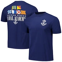 T-shirt unisexe avec phrases de drapeaux nautiques hyper locaux, aspirants marine la