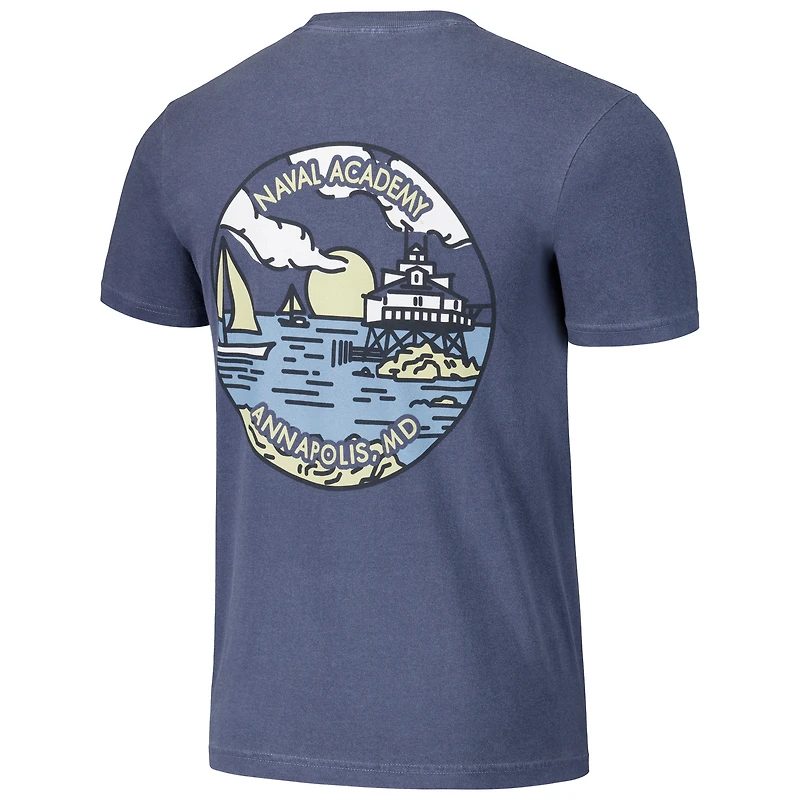 Unisex Navy Midshipmen Scenic Comfort Colors T-Shirt