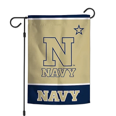 Drapeau de jardin WinCraft Navy Midshipmen 12'' x 18'' Équipe préférée