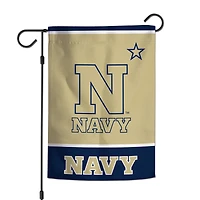Drapeau de jardin WinCraft Navy Midshipmen 12'' x 18'' Équipe préférée
