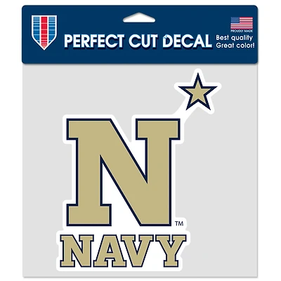 Autocollant couleur découpé avec précision WinCraft Navy Midshipmen 8" x 8"
