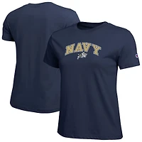 T-shirt Champion de la Marine pour femmes, logo des Midshipmen arqués