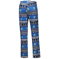 Women's Concepts Sport Navy Midshipmen Ugly Sweater Holiday Long Sleeve Top & Pants Sleep Set