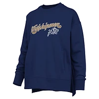 Sweat-shirt à capuche en chenille Bonanza Harper Script de la marine américaine Pressbox pour femmes