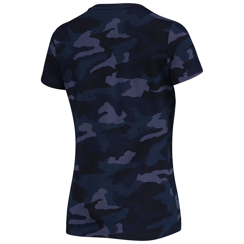 T-shirt Under Armour Camo Navy Midshipmen pour femme