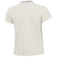 T-shirt Under Armour Midshipmen Iconic pour femme, blanc et bleu marine