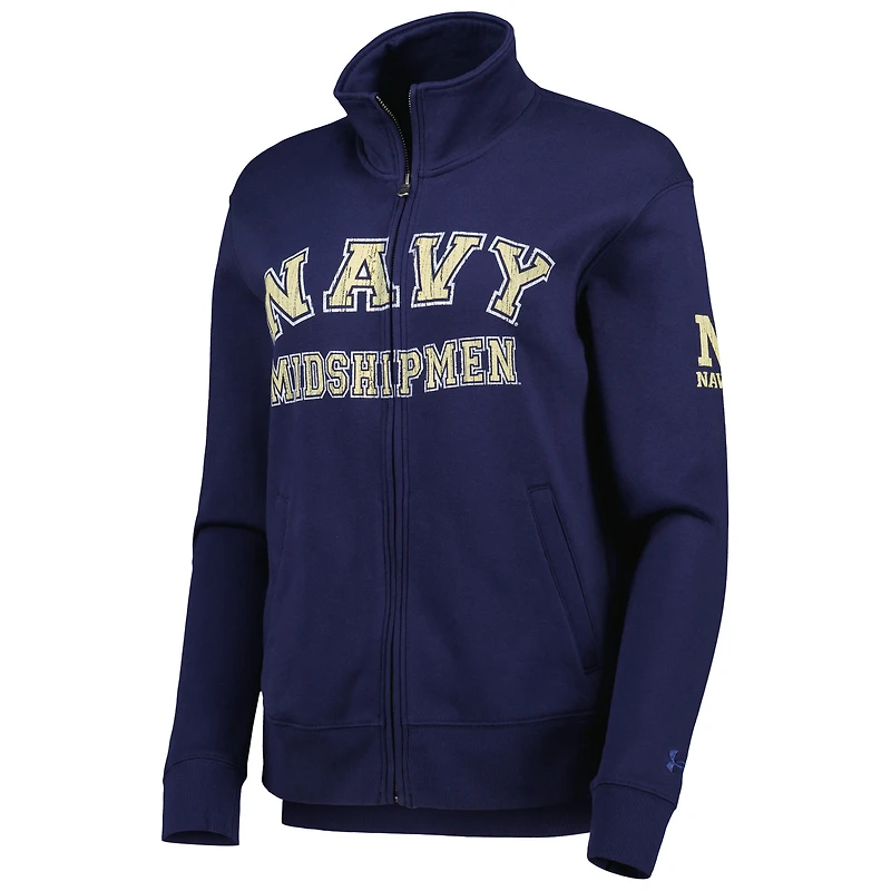 Women's Under Armour Navy Midshipmen All Day Full-Zip Jacket