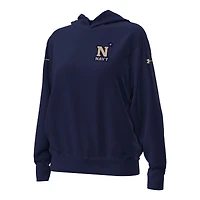 Women's Under Armour Navy Midshipmen Oversized Gameday Icon Hoodie