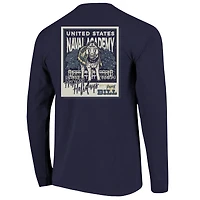 Youth  Navy Midshipmen Snowy Polaroid Long Sleeve T-Shirt