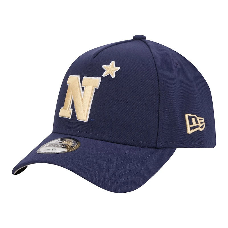 Casquette ajustable New Era Navy Midshipmen 9FORTY pour jeunes