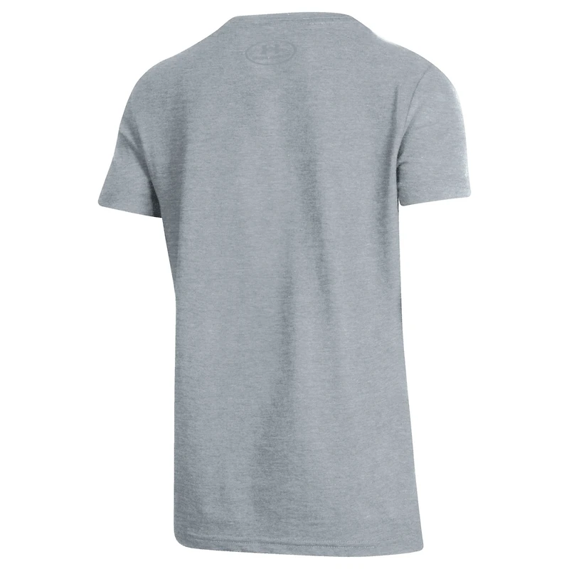 Youth Under Armour Gray Navy Midshipmen 250th Anniversary Uniform Sideline Collection T-Shirt