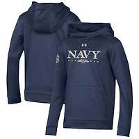Youth Under Armour Navy Midshipmen 250th Anniversary Uniform Sideline Collection Hoodie