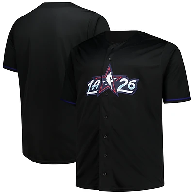 Men's Fanatics Black 2026 NBA All-Star Game Big & Tall Full-Button Jersey