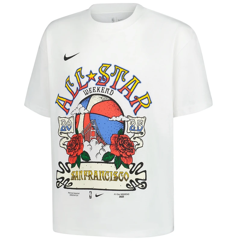 Youth Nike White 2025 NBA All-Star Game Max90 T-Shirt
