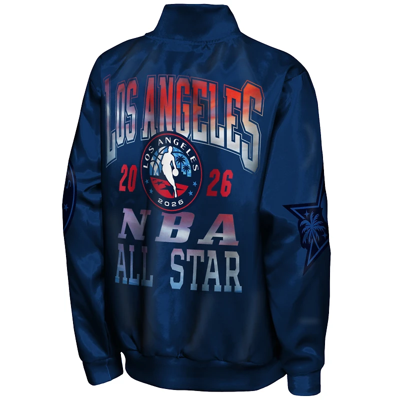 Youth Outerstuff Navy 2026 NBA All-Star Game Premium Lightweight Full-Snap Varsity Jacket