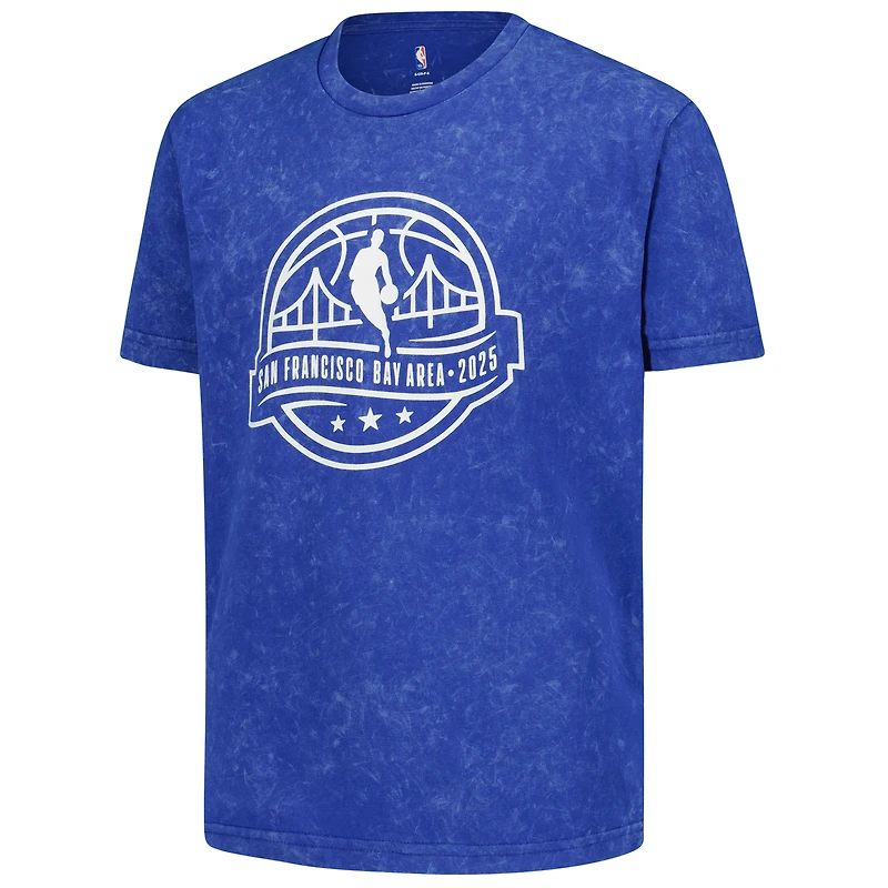 Coffret jeunesse Outerstuff Royal NBA 2025 All Star Game et un t-shirt délavé minéral