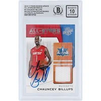 Chauncey Billups NBA All-Star Autographed 2010-11 Panini Season Update All-Stars Material Jersey Relic #4 Beckett Fanatics Witnessed Authenticated 10 Card