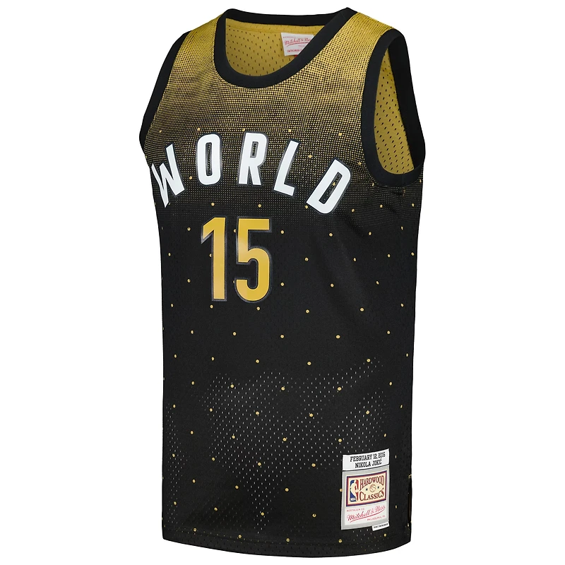 Maillot Mitchell & Ness Nikola Jokic noir pour homme, NBA Rising Stars Challenge 2016, Hardwood Classics Swingman