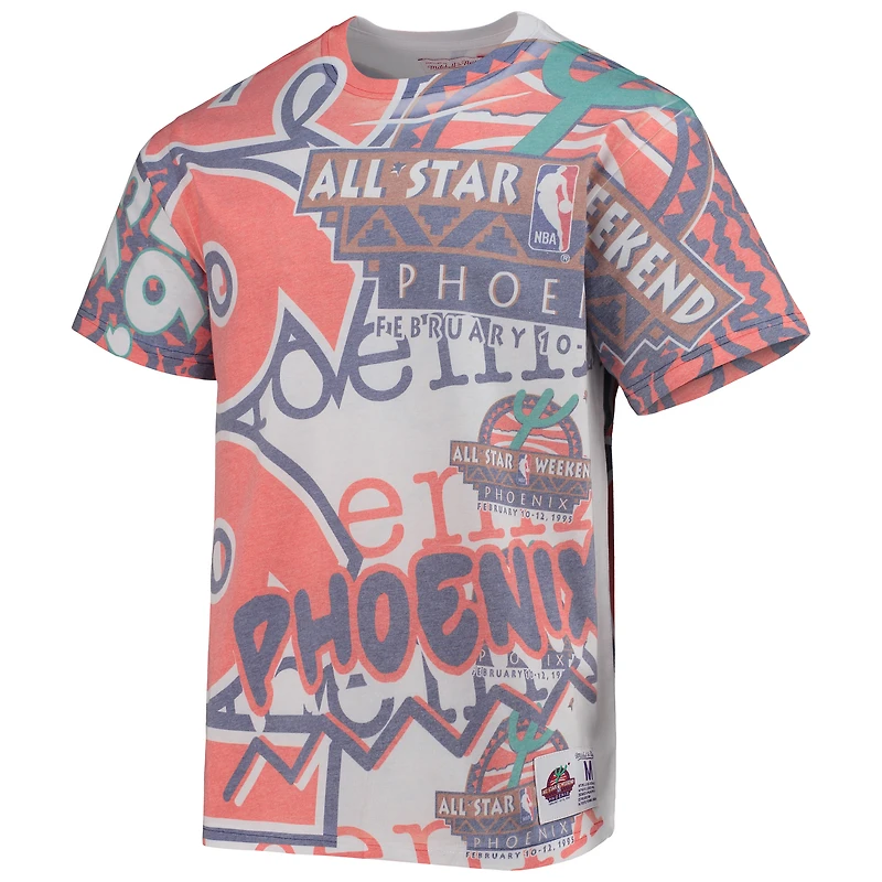 MNC NBAEV BLANC 1995 HOMME HWC ALL STAR JUMBOTRON SUBLIMÉ SS TEE TEEMENSCR
