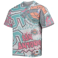 T-shirt blanc Jumbotron des Hardwood Classics du match étoiles de la NBA Mitchell & Ness pour hommes