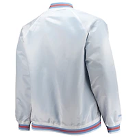 Men's Mitchell & Ness White Big Tall 1997 NBA All-Star Game Hardwood Classics Satin Full-Snap Jacket