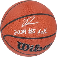 Ron Holland Detroit Pistons Autographed Wilson Authentic Series Indoor/Outdoor Basketball with "2024 #5 Pick" Inscription