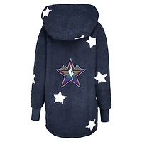 Unisex  Navy 2025 NBA All-Star Game Lounger Open-Front Hoodie