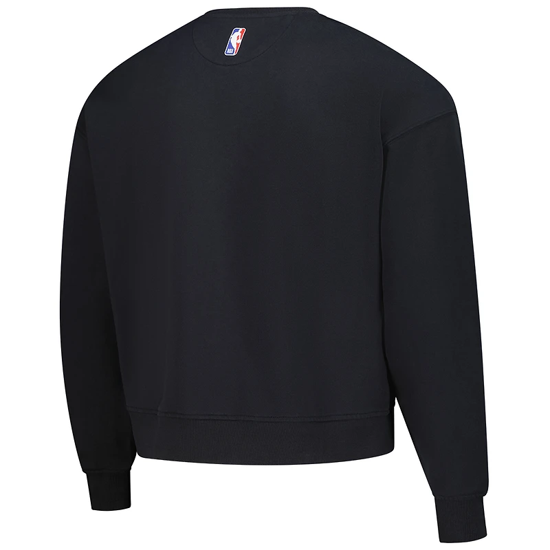 Sweat-shirt unisexe Terez Charcoal NBA oversize à logo en pierre précieuse